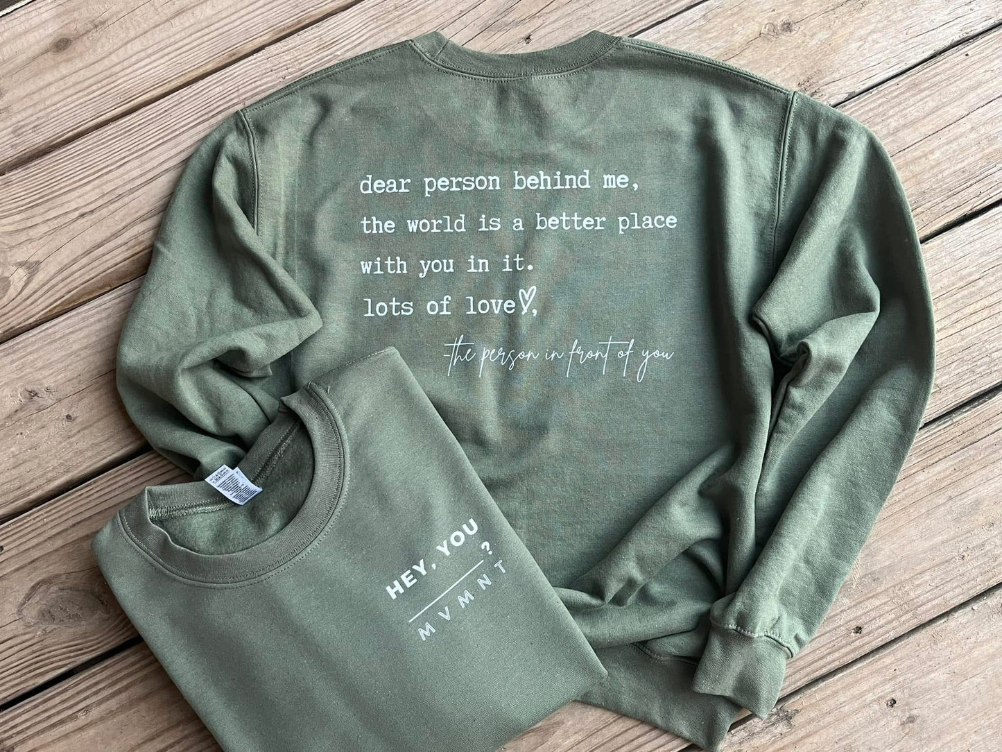 Dear Person Sweatshirt- Olive Green